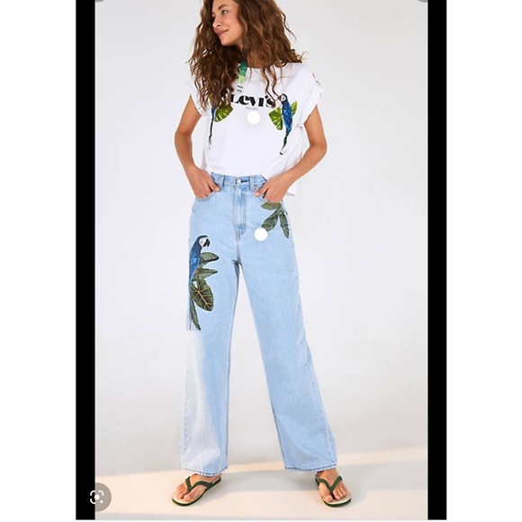 Levi's Denim - Levi’s & Farm rio High loose jeans, size 26,new